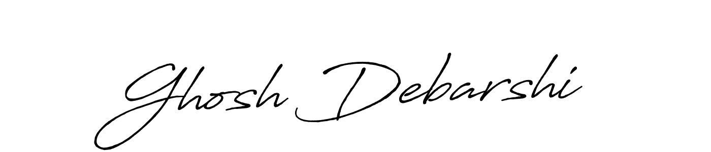 This is the best signature style for the Ghosh Debarshi name. Also you like these signature font (Antro_Vectra_Bolder). Mix name signature. Ghosh Debarshi signature style 7 images and pictures png