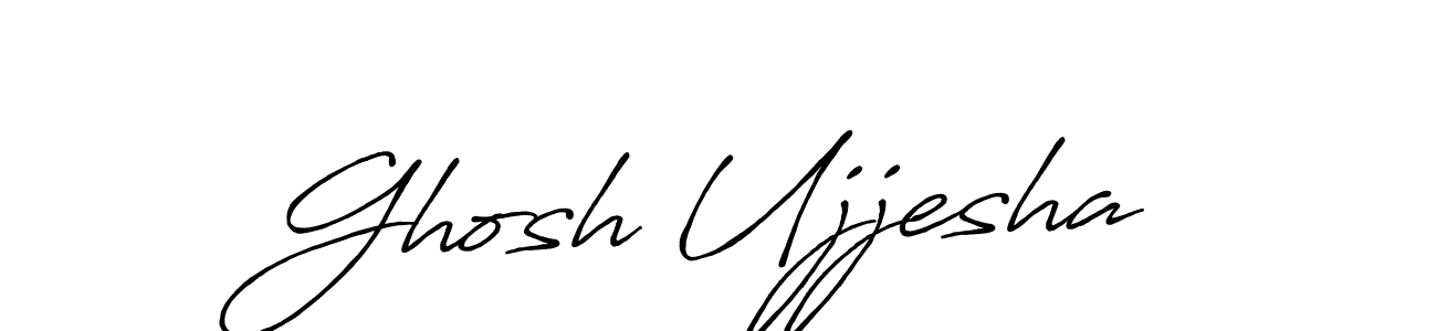 Design your own signature with our free online signature maker. With this signature software, you can create a handwritten (Antro_Vectra_Bolder) signature for name Ghosh Ujjesha. Ghosh Ujjesha signature style 7 images and pictures png