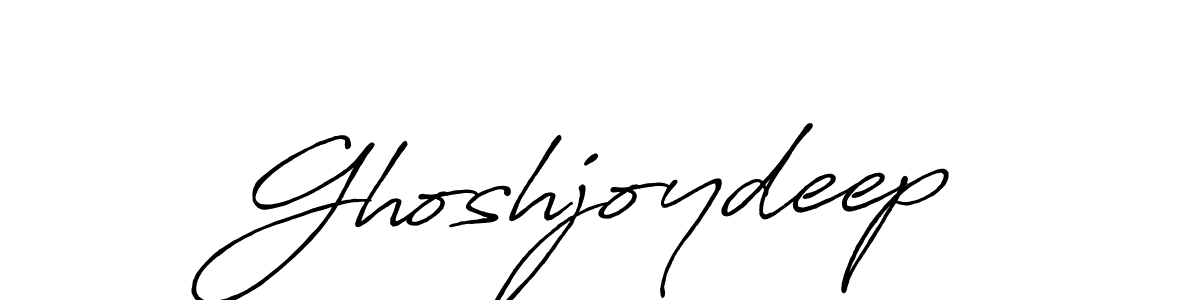 Make a beautiful signature design for name Ghoshjoydeep. With this signature (Antro_Vectra_Bolder) style, you can create a handwritten signature for free. Ghoshjoydeep signature style 7 images and pictures png