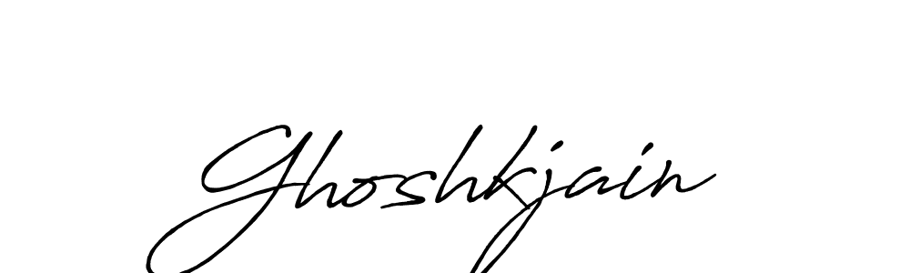 How to make Ghoshkjain name signature. Use Antro_Vectra_Bolder style for creating short signs online. This is the latest handwritten sign. Ghoshkjain signature style 7 images and pictures png