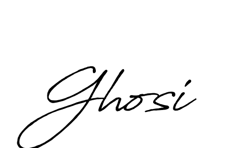 Make a beautiful signature design for name Ghosi. With this signature (Antro_Vectra_Bolder) style, you can create a handwritten signature for free. Ghosi signature style 7 images and pictures png