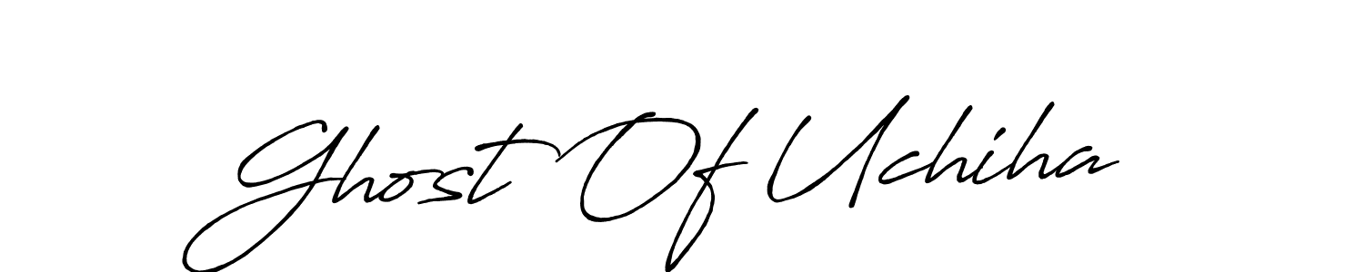 Use a signature maker to create a handwritten signature online. With this signature software, you can design (Antro_Vectra_Bolder) your own signature for name Ghost Of Uchiha. Ghost Of Uchiha signature style 7 images and pictures png