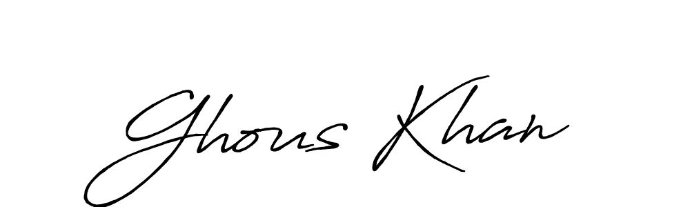 Also we have Ghous Khan name is the best signature style. Create professional handwritten signature collection using Antro_Vectra_Bolder autograph style. Ghous Khan signature style 7 images and pictures png