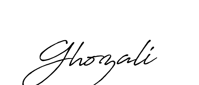 Design your own signature with our free online signature maker. With this signature software, you can create a handwritten (Antro_Vectra_Bolder) signature for name Ghozali. Ghozali signature style 7 images and pictures png