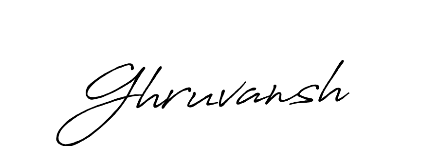 Use a signature maker to create a handwritten signature online. With this signature software, you can design (Antro_Vectra_Bolder) your own signature for name Ghruvansh. Ghruvansh signature style 7 images and pictures png