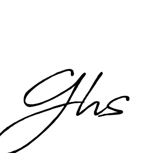 Ghs stylish signature style. Best Handwritten Sign (Antro_Vectra_Bolder) for my name. Handwritten Signature Collection Ideas for my name Ghs. Ghs signature style 7 images and pictures png