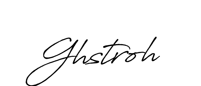 The best way (Antro_Vectra_Bolder) to make a short signature is to pick only two or three words in your name. The name Ghstroh include a total of six letters. For converting this name. Ghstroh signature style 7 images and pictures png