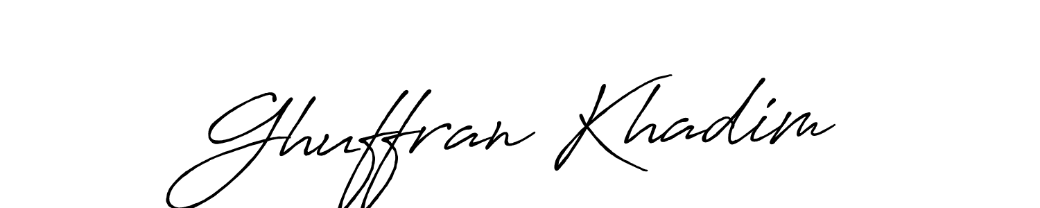How to Draw Ghuffran Khadim signature style? Antro_Vectra_Bolder is a latest design signature styles for name Ghuffran Khadim. Ghuffran Khadim signature style 7 images and pictures png