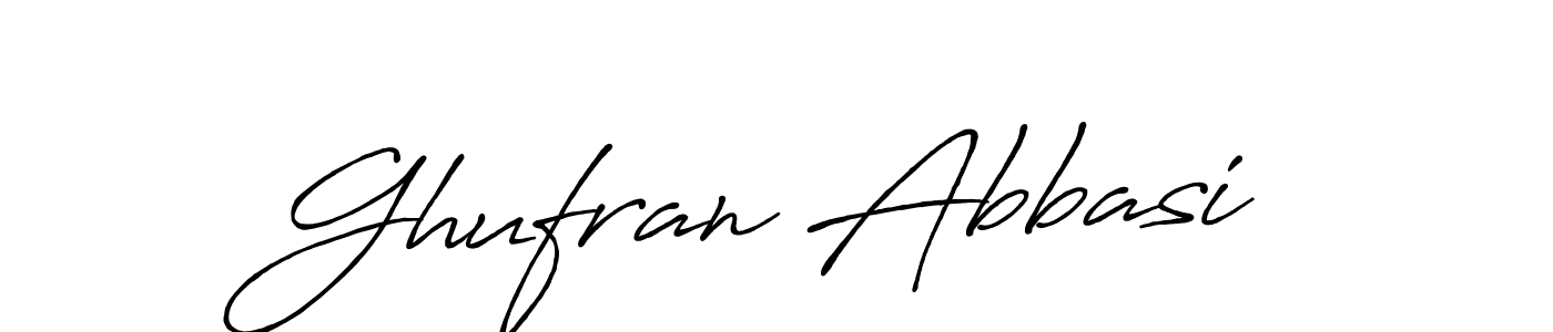 Use a signature maker to create a handwritten signature online. With this signature software, you can design (Antro_Vectra_Bolder) your own signature for name Ghufran Abbasi. Ghufran Abbasi signature style 7 images and pictures png