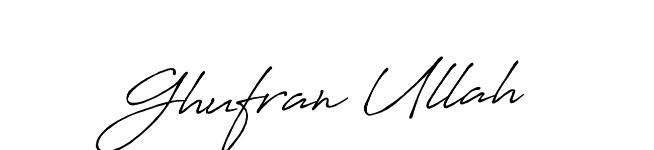 Ghufran Ullah stylish signature style. Best Handwritten Sign (Antro_Vectra_Bolder) for my name. Handwritten Signature Collection Ideas for my name Ghufran Ullah. Ghufran Ullah signature style 7 images and pictures png