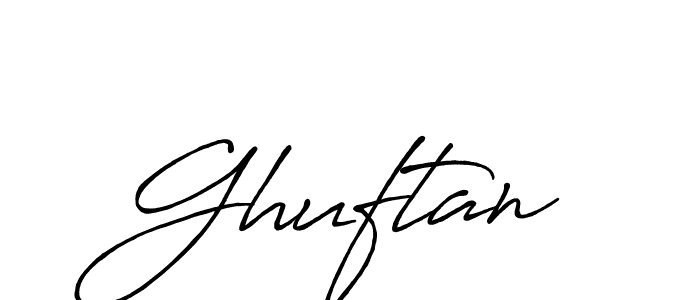 Make a beautiful signature design for name Ghuftan. With this signature (Antro_Vectra_Bolder) style, you can create a handwritten signature for free. Ghuftan signature style 7 images and pictures png