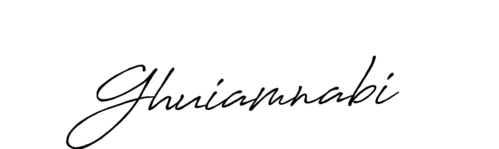 Use a signature maker to create a handwritten signature online. With this signature software, you can design (Antro_Vectra_Bolder) your own signature for name Ghuiamnabi. Ghuiamnabi signature style 7 images and pictures png