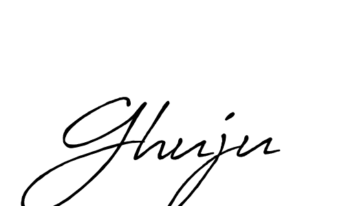 Use a signature maker to create a handwritten signature online. With this signature software, you can design (Antro_Vectra_Bolder) your own signature for name Ghuju. Ghuju signature style 7 images and pictures png