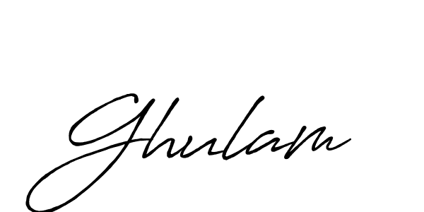 Make a beautiful signature design for name Ghulam. With this signature (Antro_Vectra_Bolder) style, you can create a handwritten signature for free. Ghulam signature style 7 images and pictures png