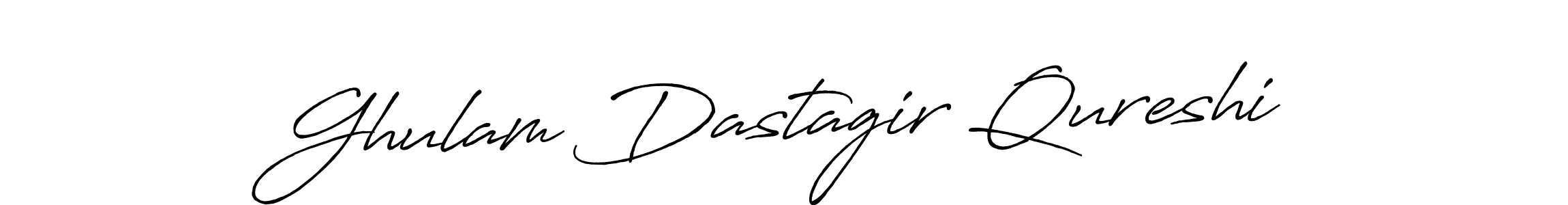 How to make Ghulam Dastagir Qureshi name signature. Use Antro_Vectra_Bolder style for creating short signs online. This is the latest handwritten sign. Ghulam Dastagir Qureshi signature style 7 images and pictures png