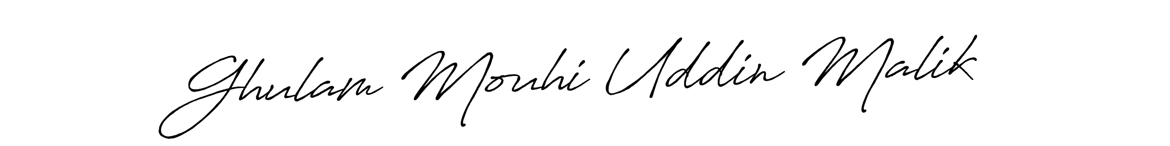 It looks lik you need a new signature style for name Ghulam Mouhi Uddin Malik. Design unique handwritten (Antro_Vectra_Bolder) signature with our free signature maker in just a few clicks. Ghulam Mouhi Uddin Malik signature style 7 images and pictures png