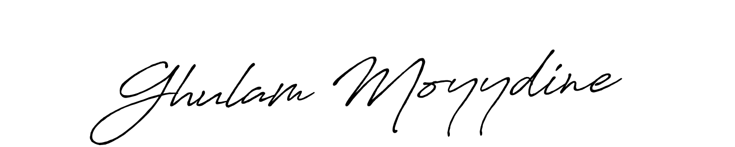 Also we have Ghulam Moyydine name is the best signature style. Create professional handwritten signature collection using Antro_Vectra_Bolder autograph style. Ghulam Moyydine signature style 7 images and pictures png