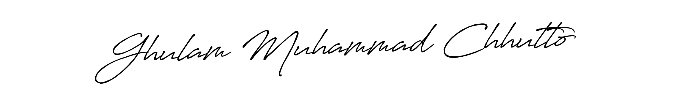 Antro_Vectra_Bolder is a professional signature style that is perfect for those who want to add a touch of class to their signature. It is also a great choice for those who want to make their signature more unique. Get Ghulam Muhammad Chhutto name to fancy signature for free. Ghulam Muhammad Chhutto signature style 7 images and pictures png