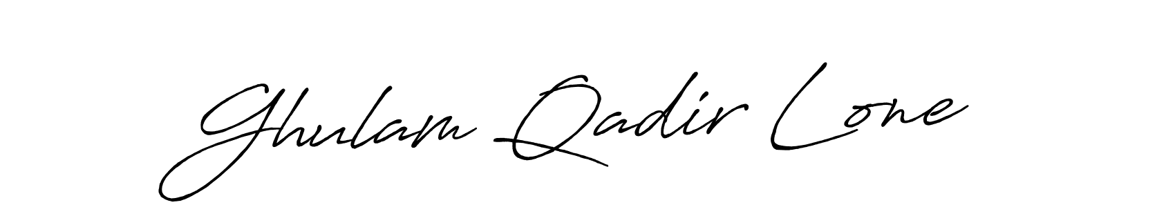 It looks lik you need a new signature style for name Ghulam Qadir Lone. Design unique handwritten (Antro_Vectra_Bolder) signature with our free signature maker in just a few clicks. Ghulam Qadir Lone signature style 7 images and pictures png