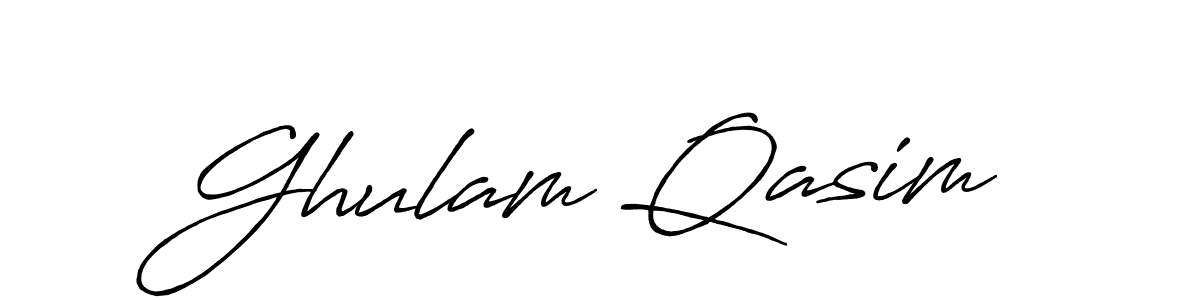 You should practise on your own different ways (Antro_Vectra_Bolder) to write your name (Ghulam Qasim) in signature. don't let someone else do it for you. Ghulam Qasim signature style 7 images and pictures png