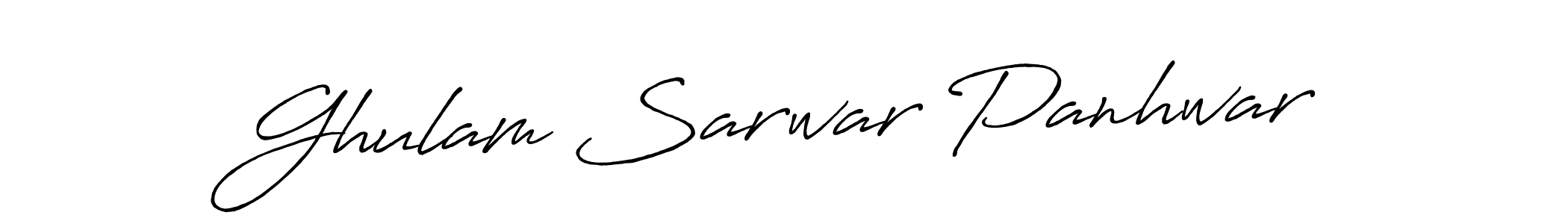 Use a signature maker to create a handwritten signature online. With this signature software, you can design (Antro_Vectra_Bolder) your own signature for name Ghulam Sarwar Panhwar. Ghulam Sarwar Panhwar signature style 7 images and pictures png