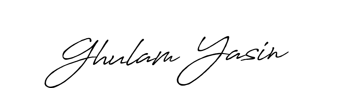 Use a signature maker to create a handwritten signature online. With this signature software, you can design (Antro_Vectra_Bolder) your own signature for name Ghulam Yasin. Ghulam Yasin signature style 7 images and pictures png