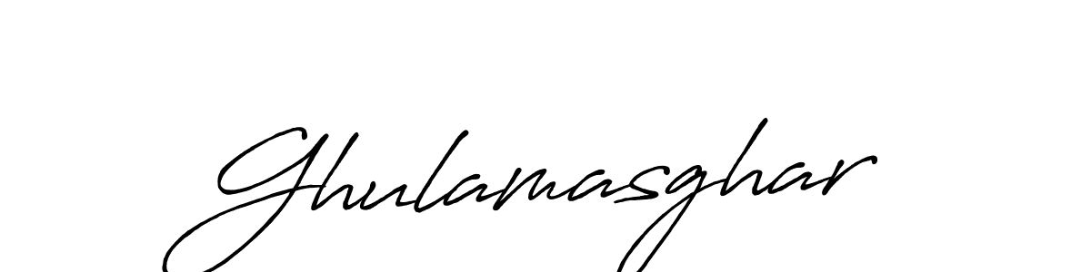 Antro_Vectra_Bolder is a professional signature style that is perfect for those who want to add a touch of class to their signature. It is also a great choice for those who want to make their signature more unique. Get Ghulamasghar name to fancy signature for free. Ghulamasghar signature style 7 images and pictures png