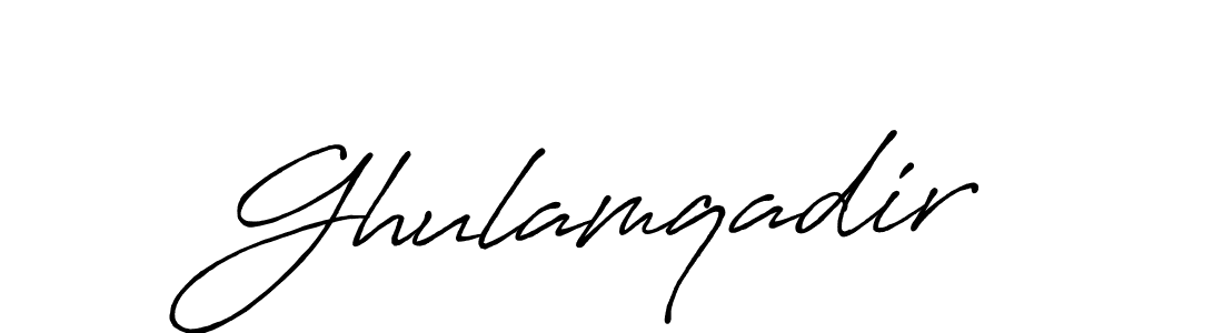 Ghulamqadir stylish signature style. Best Handwritten Sign (Antro_Vectra_Bolder) for my name. Handwritten Signature Collection Ideas for my name Ghulamqadir. Ghulamqadir signature style 7 images and pictures png