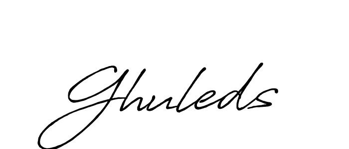 Ghuleds stylish signature style. Best Handwritten Sign (Antro_Vectra_Bolder) for my name. Handwritten Signature Collection Ideas for my name Ghuleds. Ghuleds signature style 7 images and pictures png