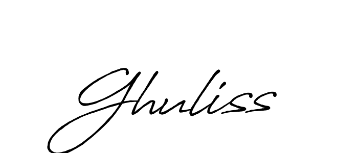 Once you've used our free online signature maker to create your best signature Antro_Vectra_Bolder style, it's time to enjoy all of the benefits that Ghuliss name signing documents. Ghuliss signature style 7 images and pictures png