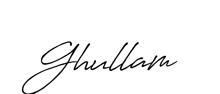 How to make Ghullam name signature. Use Antro_Vectra_Bolder style for creating short signs online. This is the latest handwritten sign. Ghullam signature style 7 images and pictures png