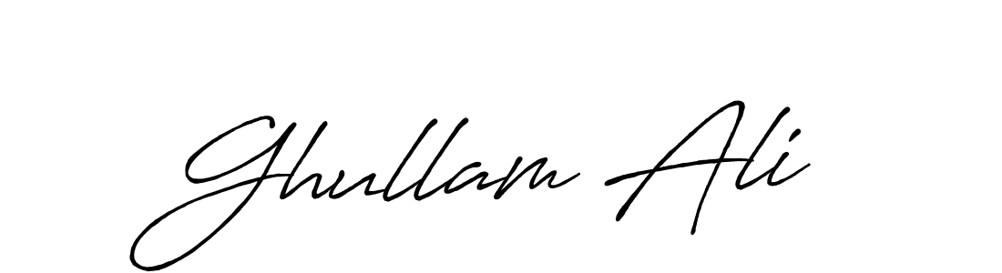 The best way (Antro_Vectra_Bolder) to make a short signature is to pick only two or three words in your name. The name Ghullam Ali include a total of six letters. For converting this name. Ghullam Ali signature style 7 images and pictures png