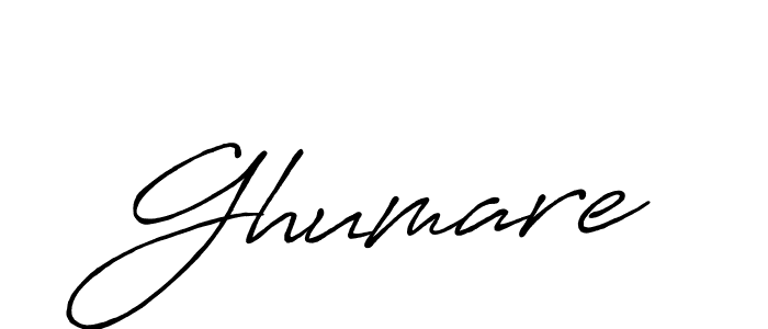 How to make Ghumare name signature. Use Antro_Vectra_Bolder style for creating short signs online. This is the latest handwritten sign. Ghumare signature style 7 images and pictures png