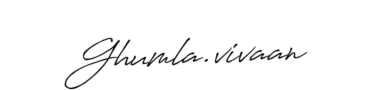 Antro_Vectra_Bolder is a professional signature style that is perfect for those who want to add a touch of class to their signature. It is also a great choice for those who want to make their signature more unique. Get Ghumla.vivaan name to fancy signature for free. Ghumla.vivaan signature style 7 images and pictures png