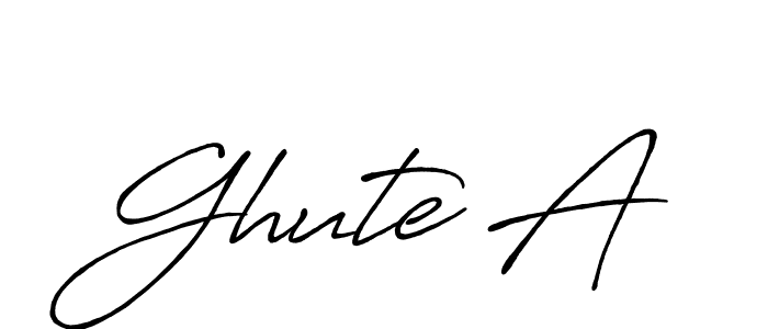 Make a short Ghute A signature style. Manage your documents anywhere anytime using Antro_Vectra_Bolder. Create and add eSignatures, submit forms, share and send files easily. Ghute A signature style 7 images and pictures png