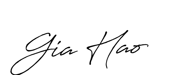 if you are searching for the best signature style for your name Gia Hao. so please give up your signature search. here we have designed multiple signature styles  using Antro_Vectra_Bolder. Gia Hao signature style 7 images and pictures png