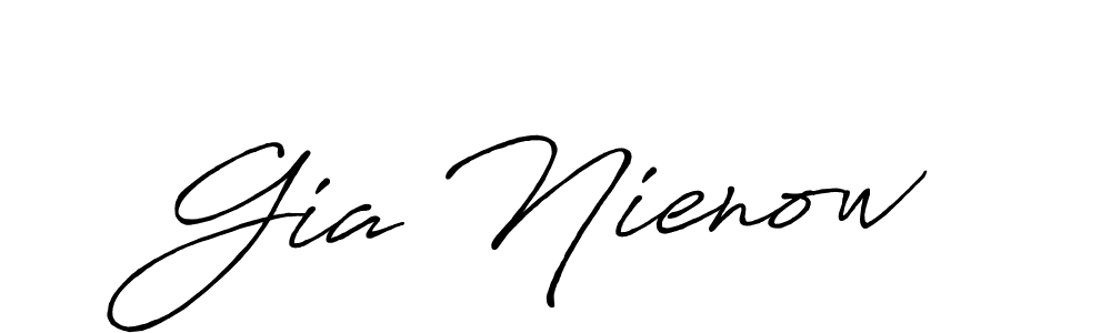 if you are searching for the best signature style for your name Gia Nienow. so please give up your signature search. here we have designed multiple signature styles  using Antro_Vectra_Bolder. Gia Nienow signature style 7 images and pictures png