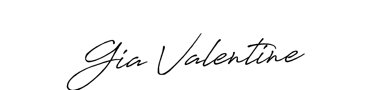 How to make Gia Valentine name signature. Use Antro_Vectra_Bolder style for creating short signs online. This is the latest handwritten sign. Gia Valentine signature style 7 images and pictures png