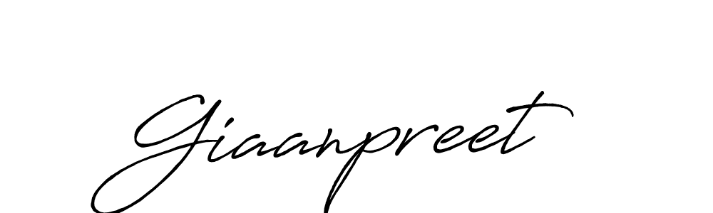 Use a signature maker to create a handwritten signature online. With this signature software, you can design (Antro_Vectra_Bolder) your own signature for name Giaanpreet. Giaanpreet signature style 7 images and pictures png