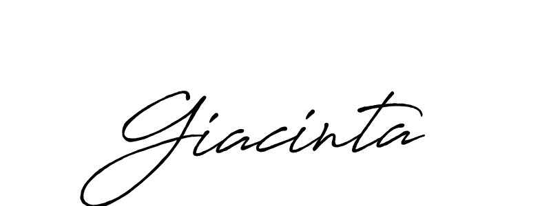 The best way (Antro_Vectra_Bolder) to make a short signature is to pick only two or three words in your name. The name Giacinta include a total of six letters. For converting this name. Giacinta signature style 7 images and pictures png