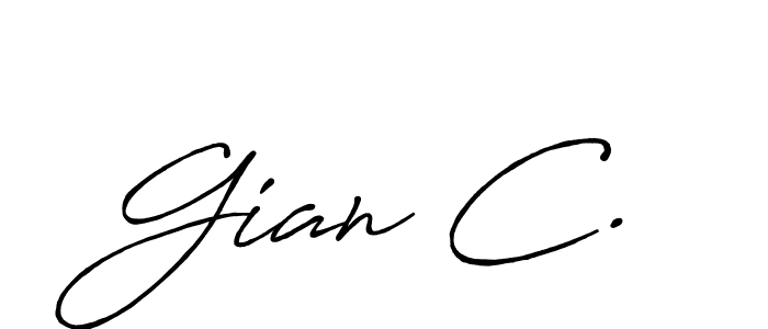 Make a short Gian C. signature style. Manage your documents anywhere anytime using Antro_Vectra_Bolder. Create and add eSignatures, submit forms, share and send files easily. Gian C. signature style 7 images and pictures png