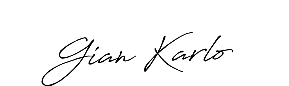 How to make Gian Karlo signature? Antro_Vectra_Bolder is a professional autograph style. Create handwritten signature for Gian Karlo name. Gian Karlo signature style 7 images and pictures png