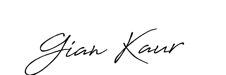 How to make Gian Kaur name signature. Use Antro_Vectra_Bolder style for creating short signs online. This is the latest handwritten sign. Gian Kaur signature style 7 images and pictures png