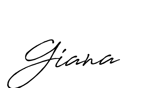 Make a beautiful signature design for name Giana. With this signature (Antro_Vectra_Bolder) style, you can create a handwritten signature for free. Giana signature style 7 images and pictures png