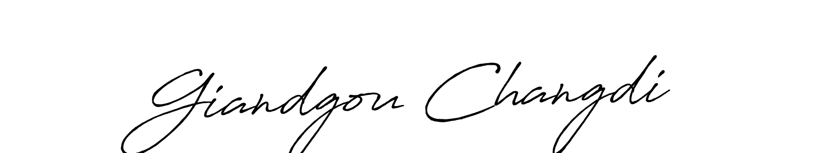 Also we have Giandgou Changdi name is the best signature style. Create professional handwritten signature collection using Antro_Vectra_Bolder autograph style. Giandgou Changdi signature style 7 images and pictures png