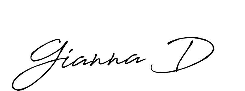 Best and Professional Signature Style for Gianna D. Antro_Vectra_Bolder Best Signature Style Collection. Gianna D signature style 7 images and pictures png
