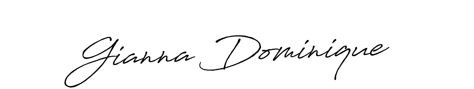 Also we have Gianna Dominique name is the best signature style. Create professional handwritten signature collection using Antro_Vectra_Bolder autograph style. Gianna Dominique signature style 7 images and pictures png