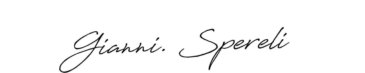 You should practise on your own different ways (Antro_Vectra_Bolder) to write your name (Gianni. Spereli) in signature. don't let someone else do it for you. Gianni. Spereli signature style 7 images and pictures png