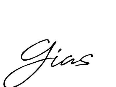 How to make Gias signature? Antro_Vectra_Bolder is a professional autograph style. Create handwritten signature for Gias name. Gias signature style 7 images and pictures png