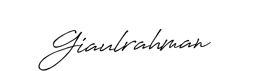 Also You can easily find your signature by using the search form. We will create Giaulrahman name handwritten signature images for you free of cost using Antro_Vectra_Bolder sign style. Giaulrahman signature style 7 images and pictures png